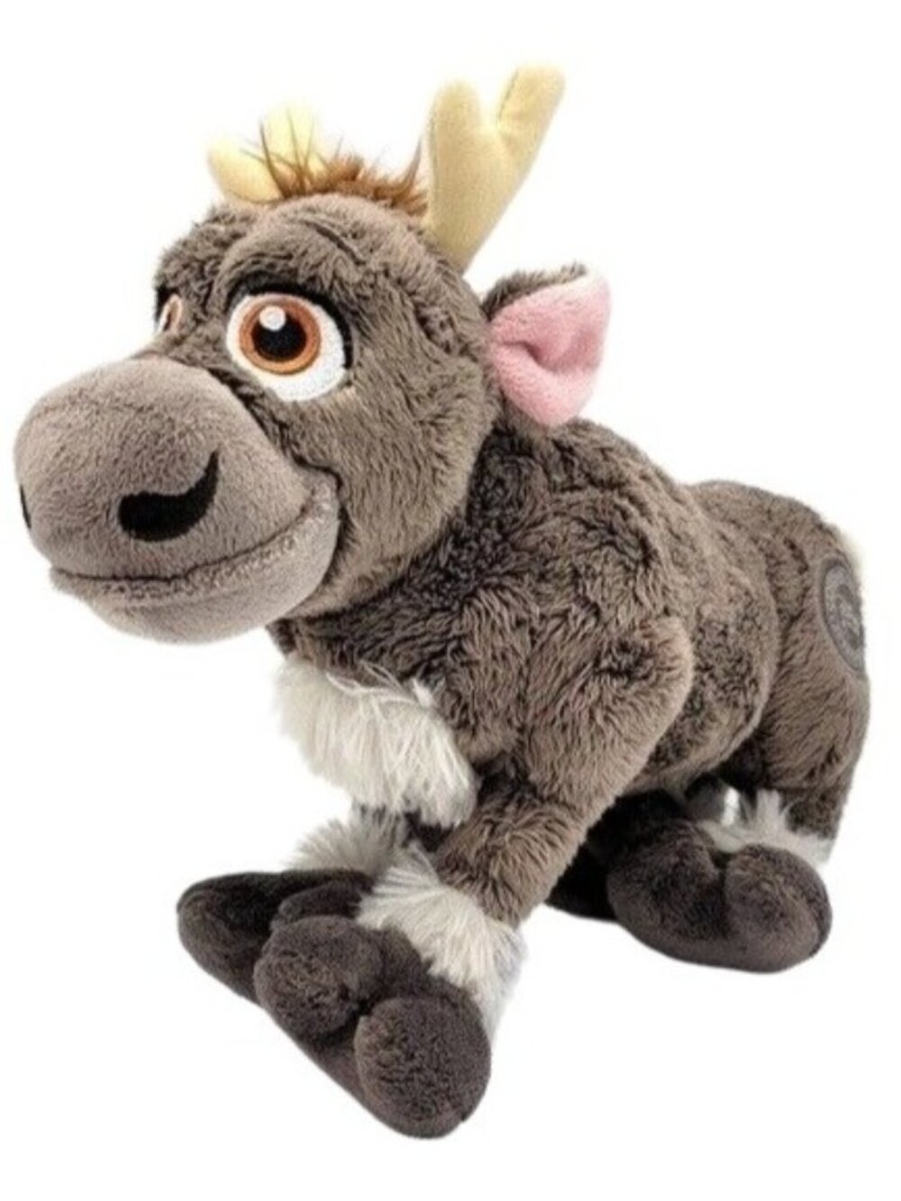 Disney Store Authentic Frozen Sven Plush Brown 10" Embroidered Reindeer Stamp